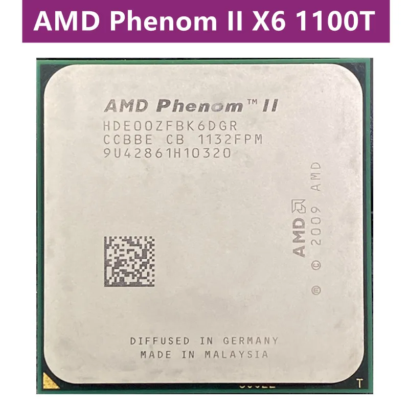 6-ядерный процессор AMD Phenom II X6 1100T 1100 3 ГГц HDE00ZFBK6DGR Socket AM3 |