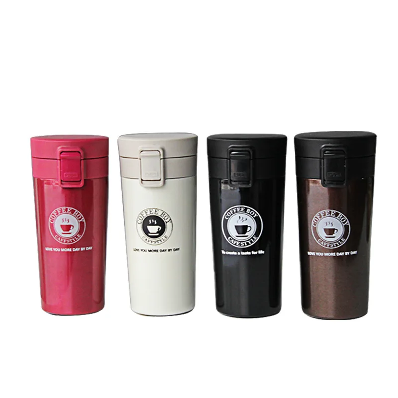 

Creative stainless steel vacuum flask custom gift outdoor business water cup portable lettering car car coffee cup