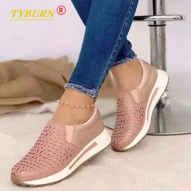 

2021 Fashionable Breathable Mesh Women's Shoes Wedge Heels Women's Knitted Socks Sneakers Platform Women Vulcanization Shoes