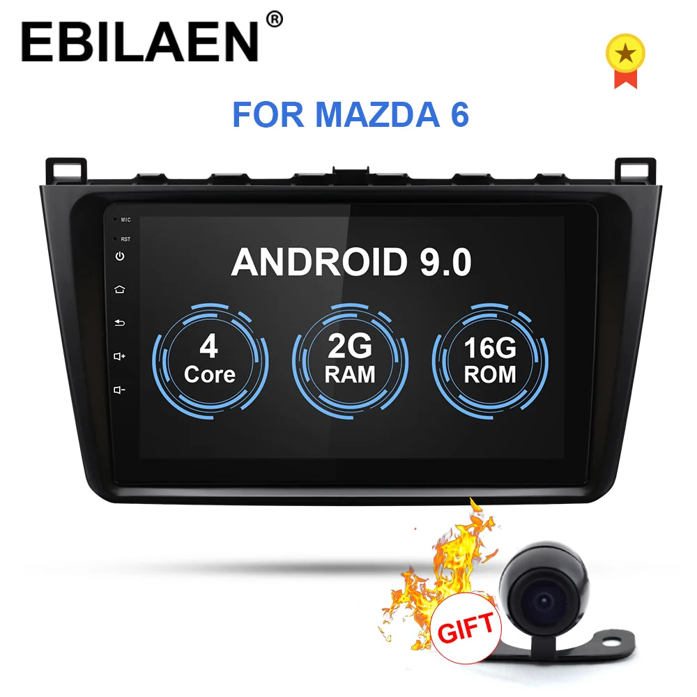 Автомобильный Радио мультимедийный плеер для Mazda 6 Gh 2008 2015 2Din Android 9 0 Авторадио gps