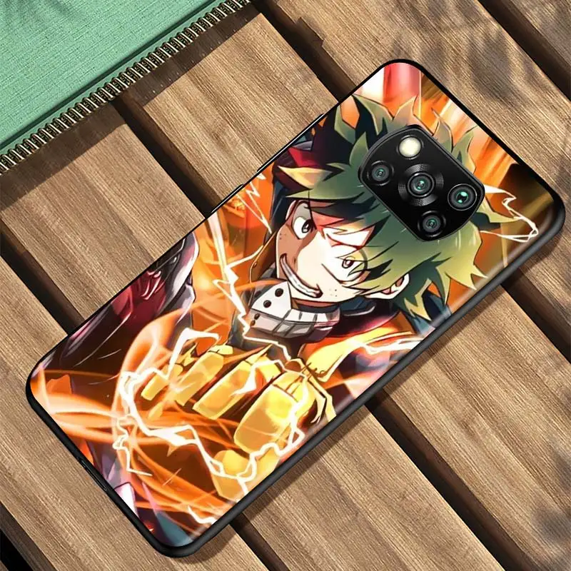 

My Hero Academia Anime For Xiaomi Redmi K30 K30S Mi 10T Lite Pro Poco X3 NFC X2 M3 M2 F2 Pro C3 F1 Soft Black Phone Case