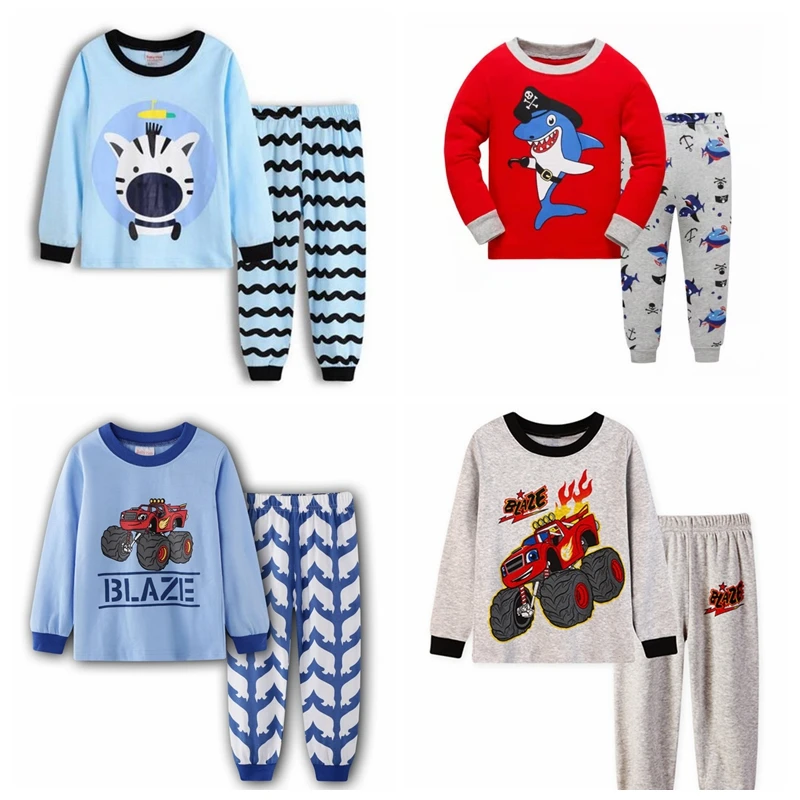 New Baby Girl Boys Cartoon Casual Pijamas Children's Pajamas suits Kids Pyjamas Sleepwear Nightgown Homewear Home Clothing | Детская