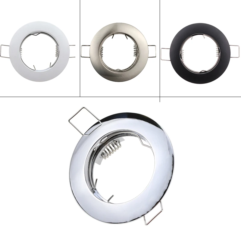 10 шт. Круглый Встраиваемый светодиодный потолочный светильник с держателем