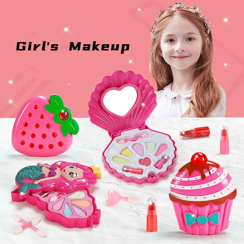 Новая посылка детский набор для макияжа макияж девочек игрушки моющиеся ролевые