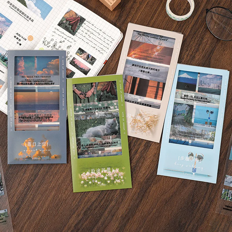 5 листов ПВХ креативные прозрачные декорации Декоративные наклейки для