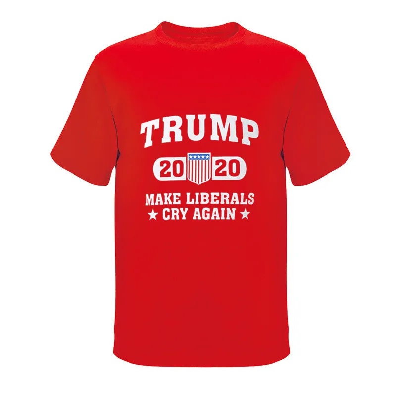 Винтажная Мужская футболка Trump 2020 Make Liberals Cry снова Простые Топы с короткими