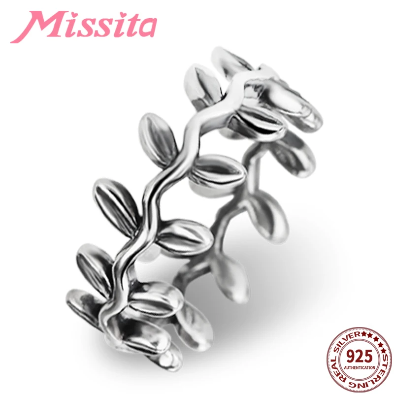 MISSITA 100% 2019 Новая мода Дерево лист оливковое кольца в виде веток для женщин