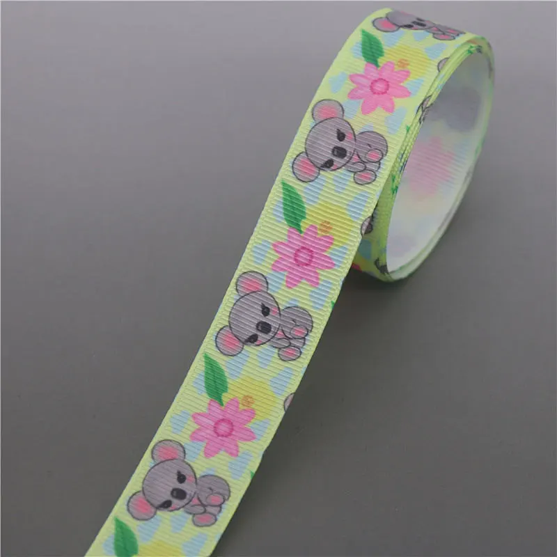 10300 DUWES 50 ярдов волк слон животные напечатанный Grosgrain ленточный аксессуар Hairbow головной убор украшение «сделай сам» оптом OEM D1151 - Цвет: 10300