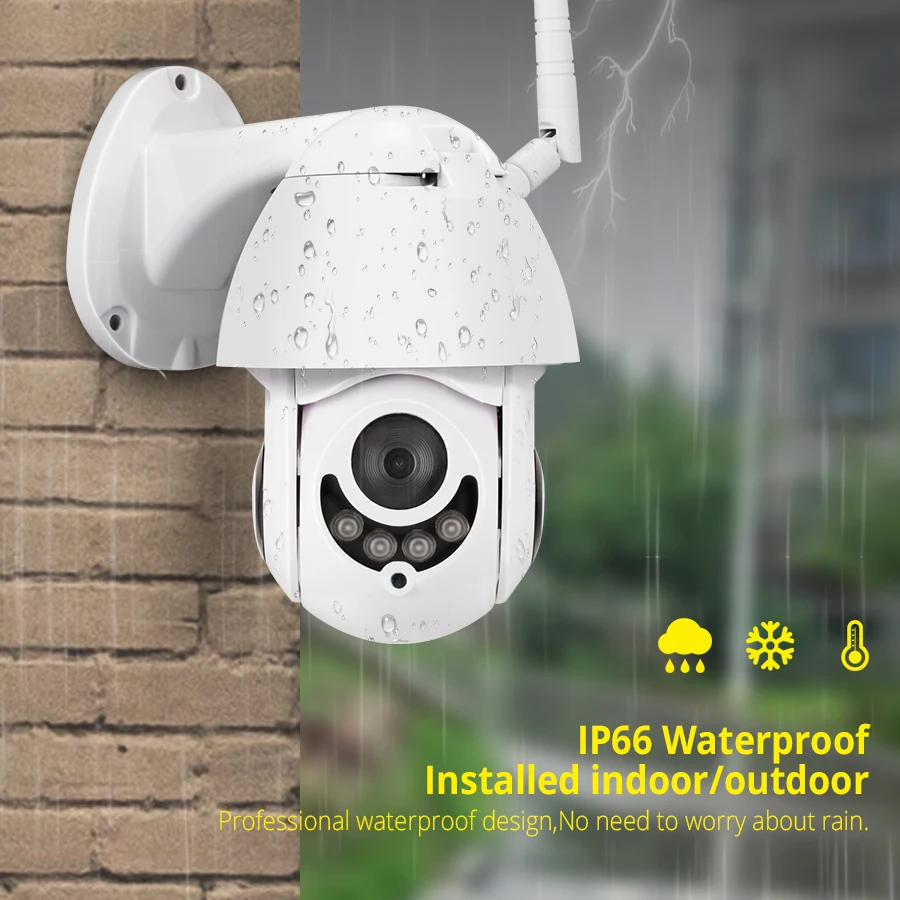 Fuers 1080P HD 2MP наружная видеокамера с Wi Fi IP водонепроницаемая панорамная камера