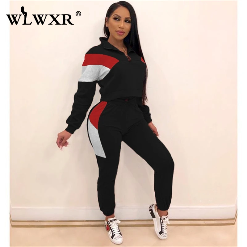 WLWXR осенние уличные спортивные костюмы женский спортивный костюм комплект из