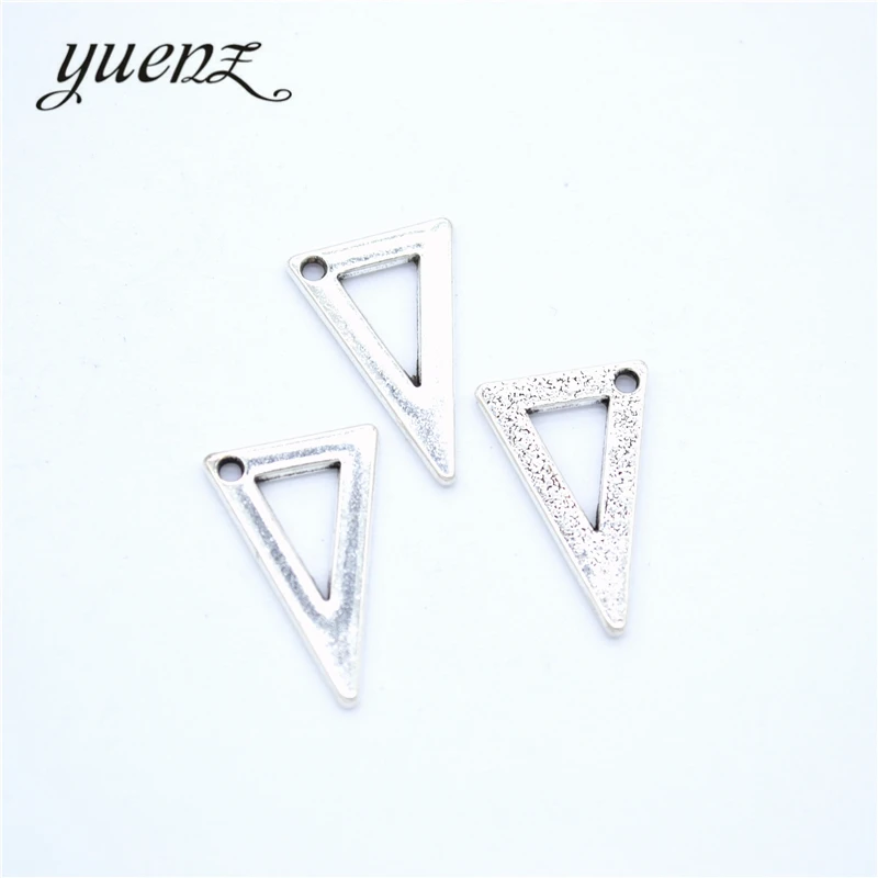 

YuenZ Hot sell 15pcs/lot metal antique silver color charms Set square pendant for necklace jewelry findings 20*12mm J432