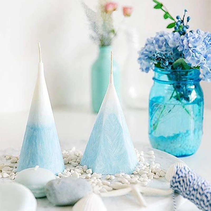 6 шт. форма: 4 набор форм для свечей Набор изготовления и 2 3D форма в виде розы мыла |