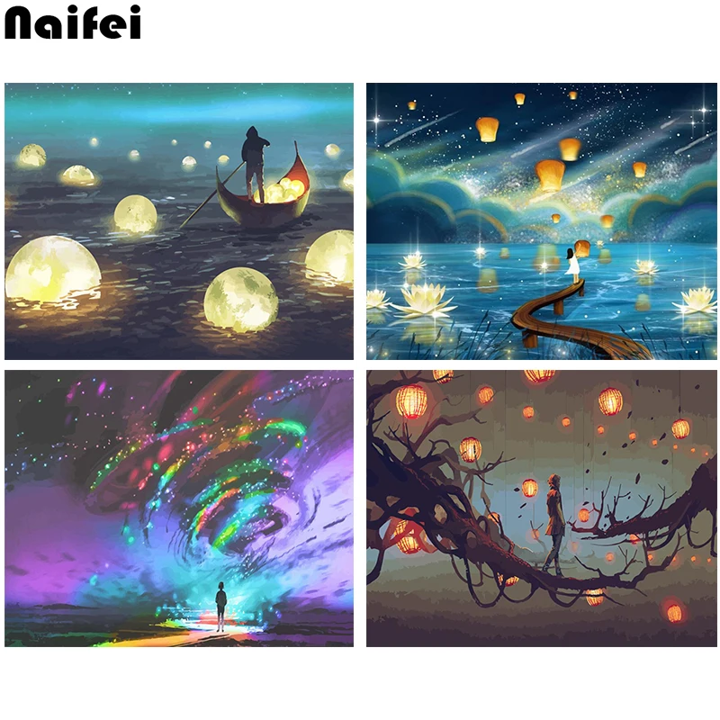 5D алмазная живопись сделай сам вышивка абстрактный пейзаж картина