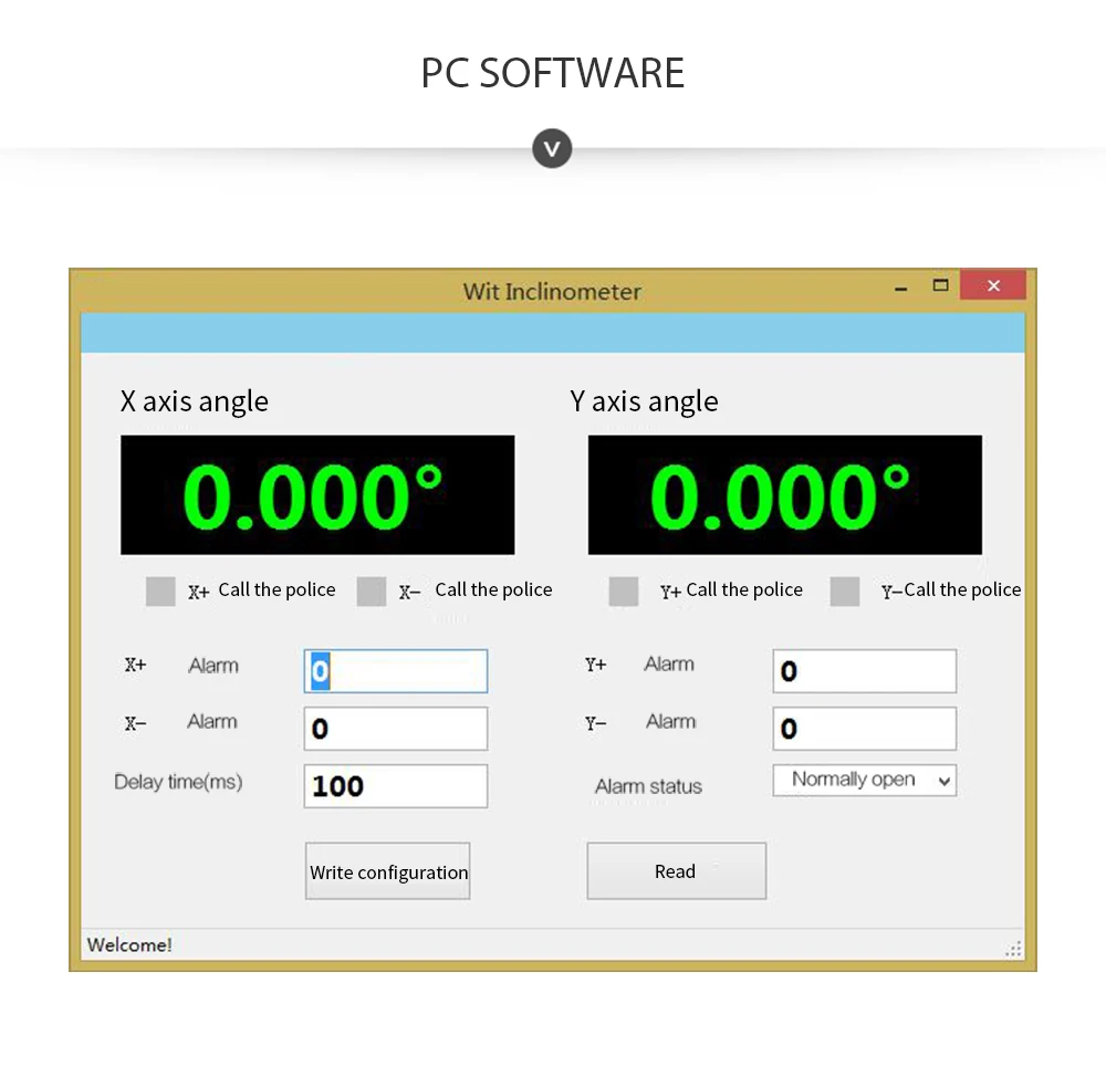Двухосевой аналоговый переключатель тока и наклона WitMotion SINIT (4-20 мА -90 градусов)