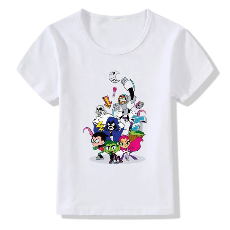 Новинка 2019 Детская футболка для косплея из аниме подростковые Титаны вороны с 3D