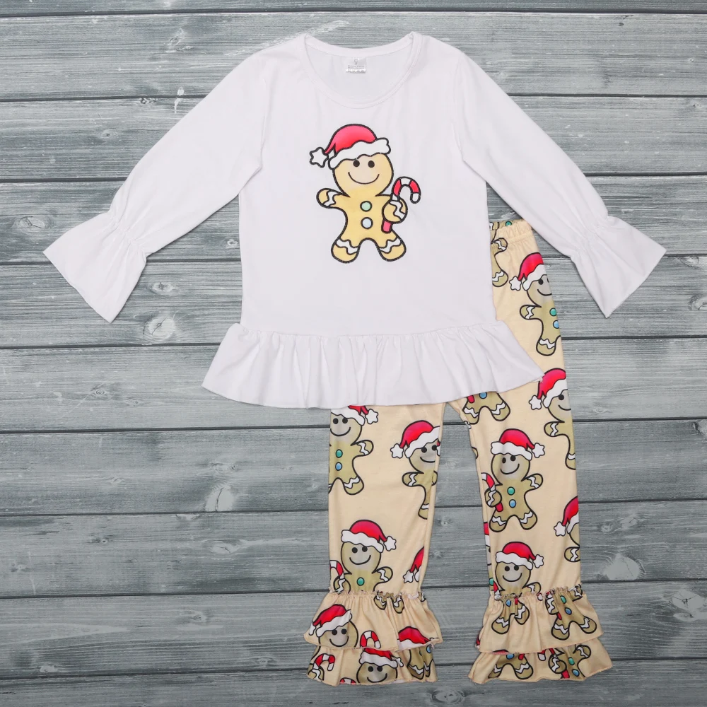 Зимний костюм для маленькой девочки с вышивкой и круглым вырезом одежда малышей