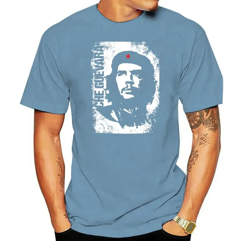 

Mens 100% Cotton Short Sleeve Print Awdip Men Official Che Guevara Vintage T-shirt Ernesto Diplomat Guerrilla Leader