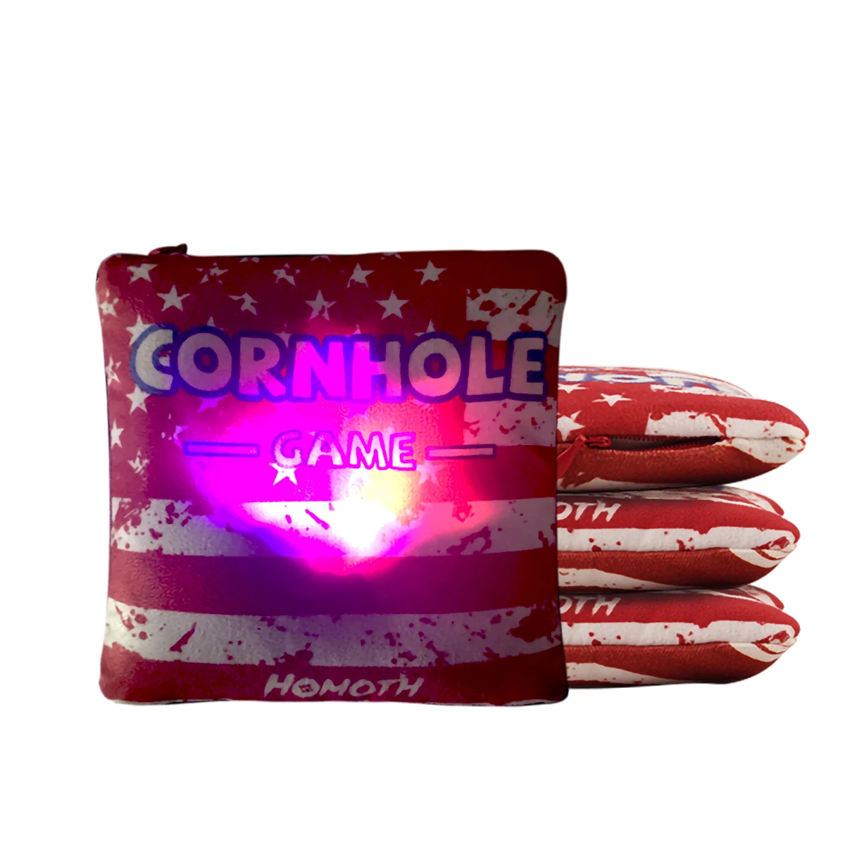 

Кукурузные пакеты покрывают американский флаг профессиональный набор из 4 с 8 светящимися шариками