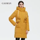 GASMAN 2021 новинка, Женское пальто, модная брендовая женская зимняя пуховая куртка, парка, теплая верхняя одежда, женские черные толстые куртки в стиле пэчворк 020