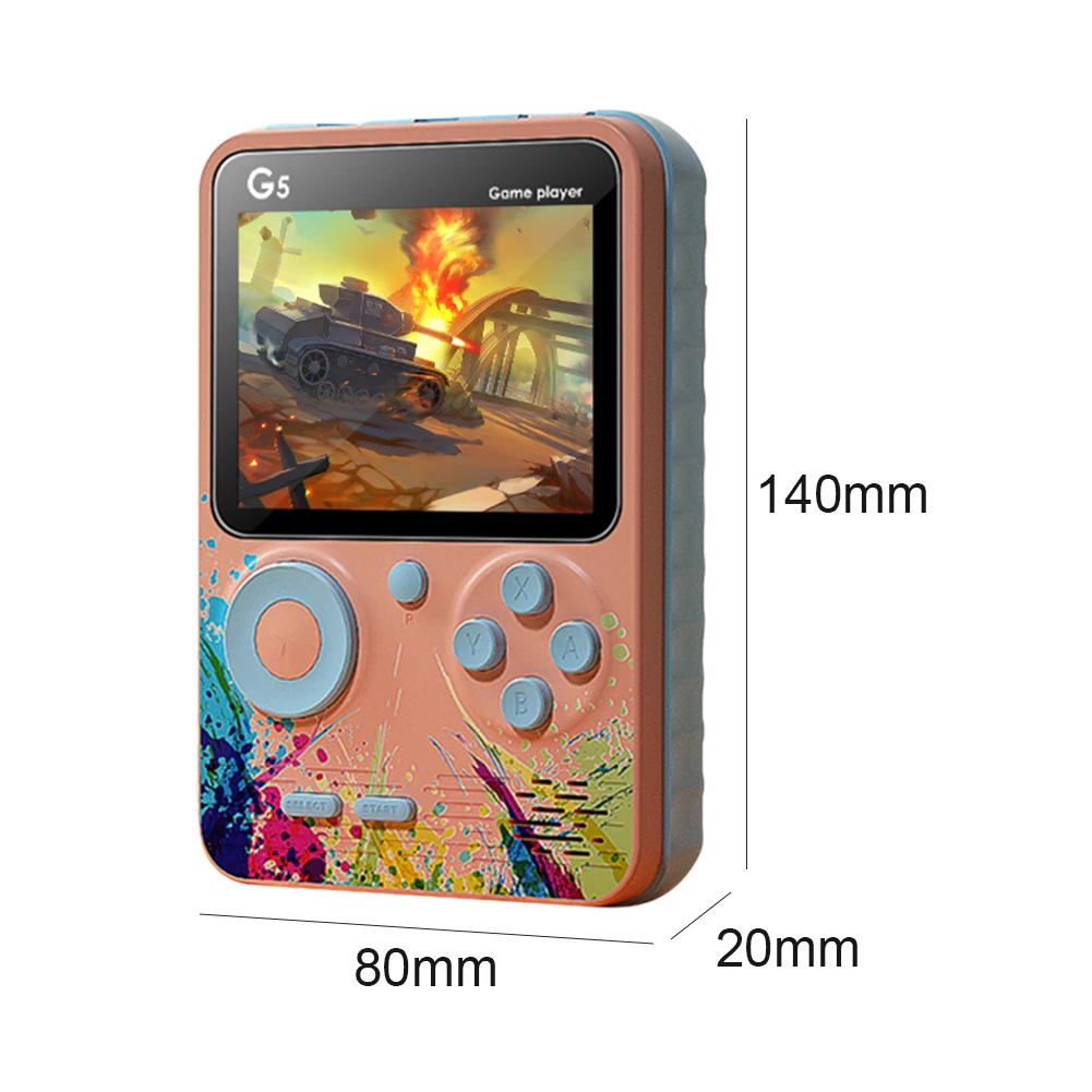 

Mini Retro Video Gaming For Kid Gift Color Portable Console 3.0 Inch Screen Handheld Pocket Game Players With 500 Classic Games