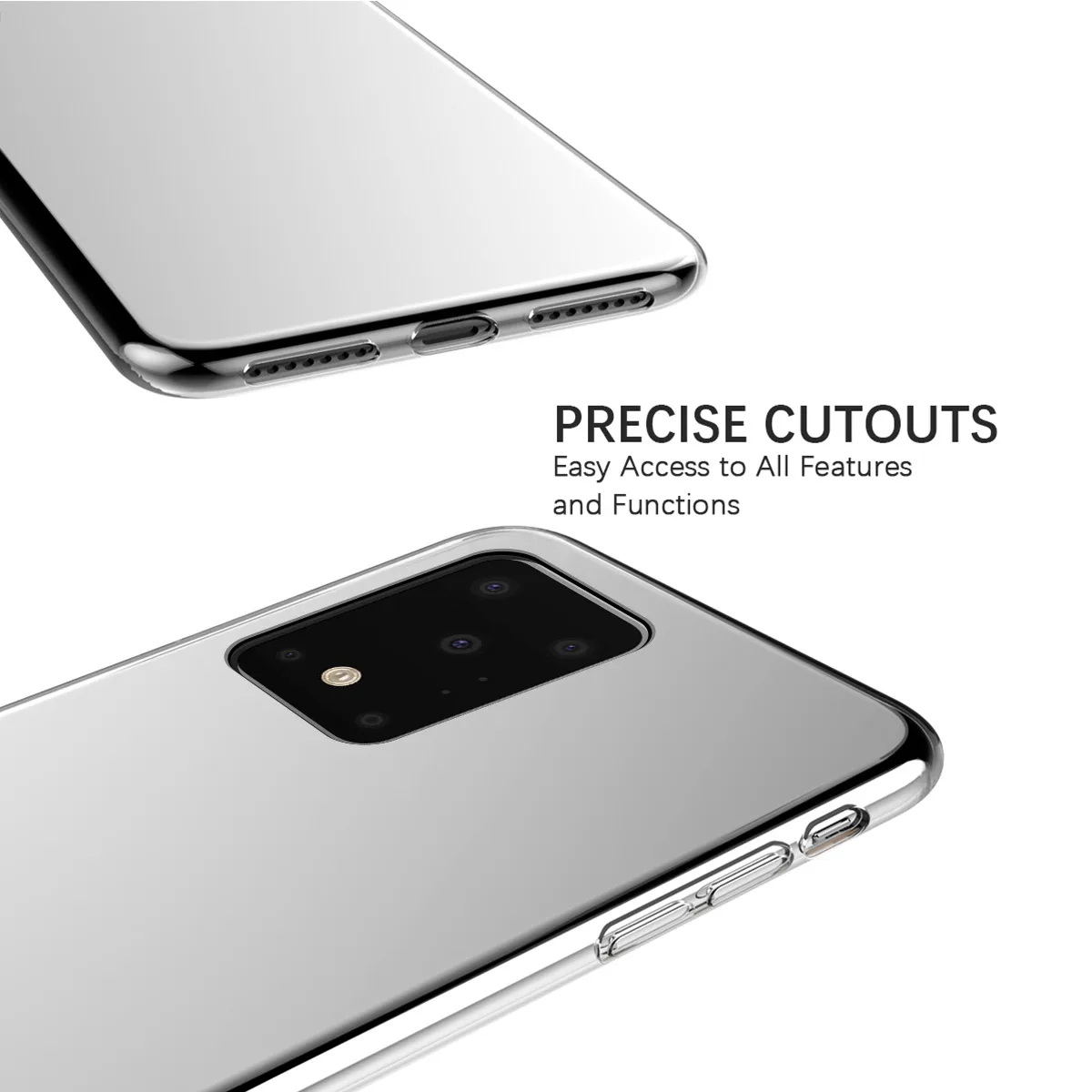 Чехол для Samsung Galaxy S20 Plus силиконовый тонкий мягкий Прозрачный ударопрочный чехол