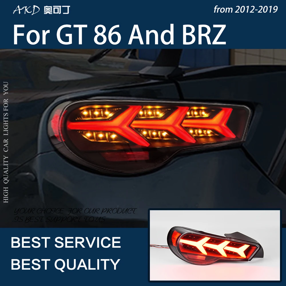 

Автомобильный Стайлинг AKD для Toyota GT86 Subaru BRZ светодиодный ные задние противотуманные фары, указатели поворота, фсветильник Ри заднего хода и ...