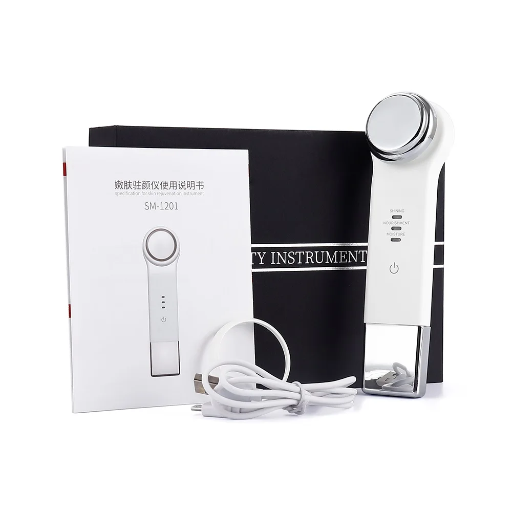 Теплое горячее портативное ионное вибрационное устройство Usb фотонная терапия