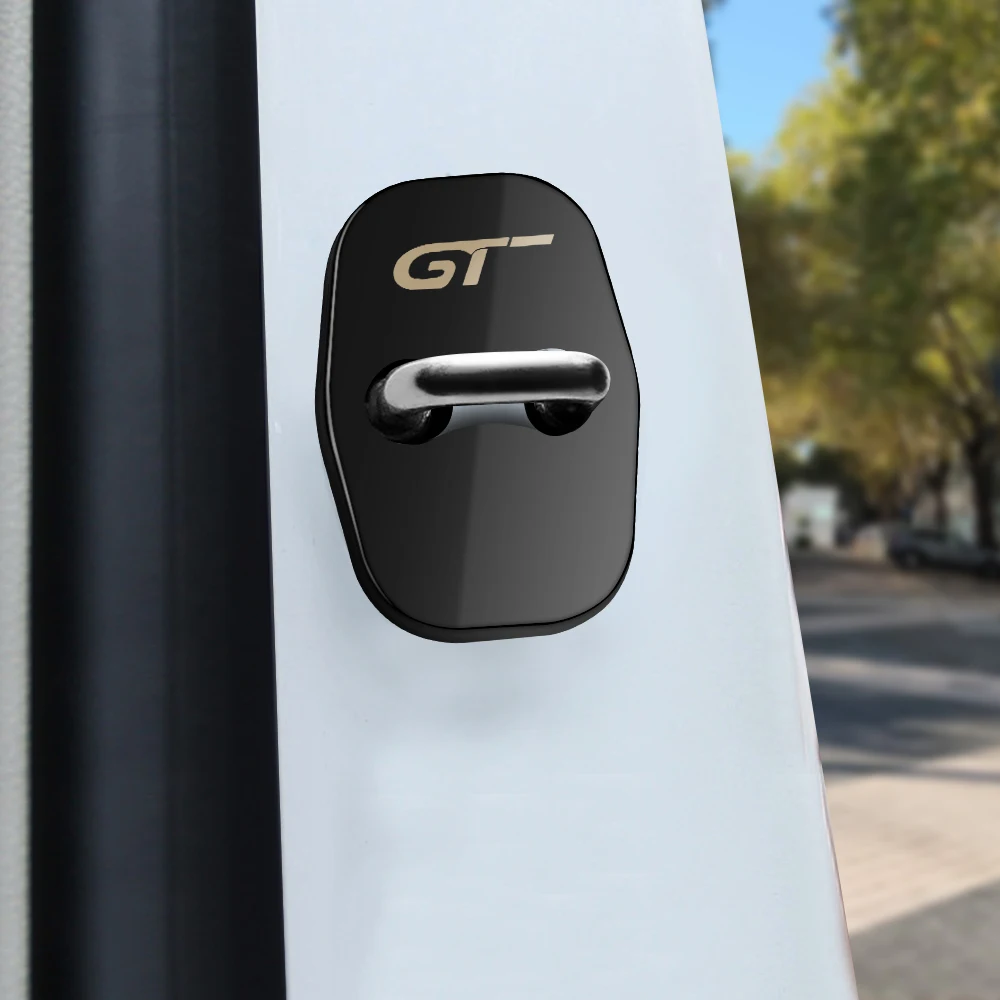 4 шт. GT Logo крышка дверного замка автомобиля Защитная для Peugeot 108 208 308 508 2008 3008 4008