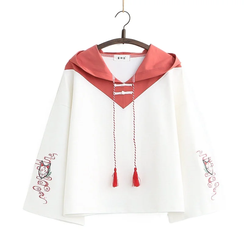 2021 Новый Япония Стиль женские для милых девочек толстовка с капюшоном в стиле