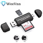 WeeVnn OTG Micro SD кардридер USB 2,0 кардридер 2,0 для USB Micro SD адаптер флэш-накопитель устройство для чтения смарт-карт памяти