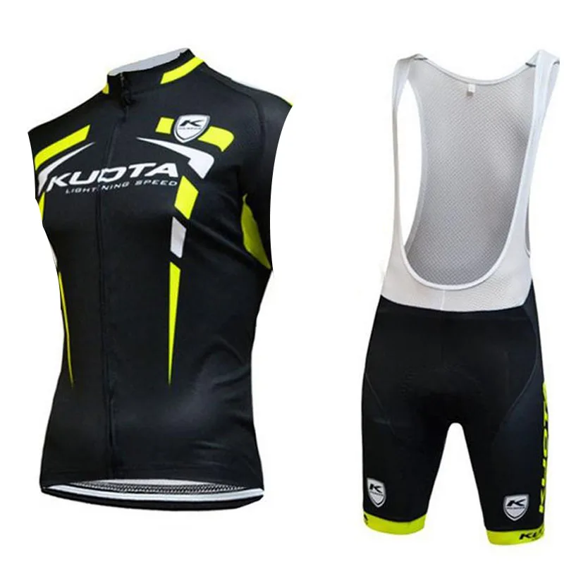

2021 Kuota Sleeveless Cycling Vests Jersey Set Summer Breathable MTB Bicycle Racing Clothes outdoor Bike Clothing Ropa Ciclismo