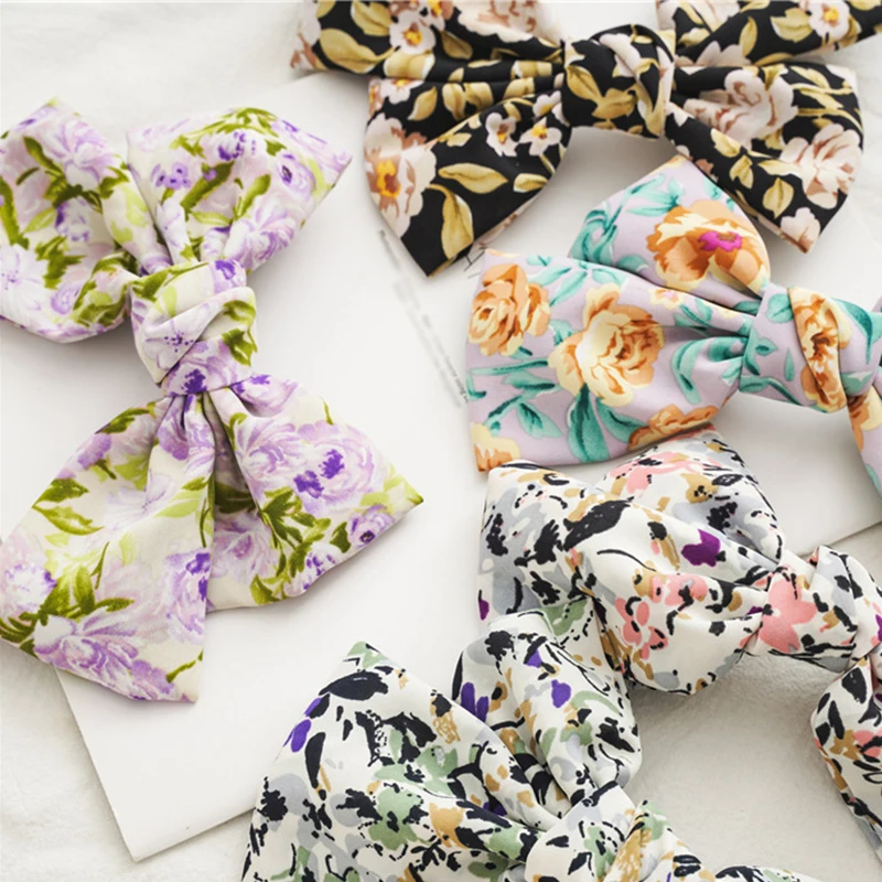 

Women Two-Layers Bow Hairpins Pastoral Style Hair Clips Big Bowknot Steel Clip Barrettes Trendy Oversized Hair Clip Accessories