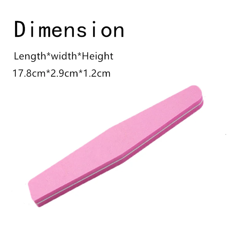 

Pink Nail File Buffer Washable Polish Sponge Board 100/180 Trimmer Lime Buffer Nail Art Polishing Manicure Tools Nail File