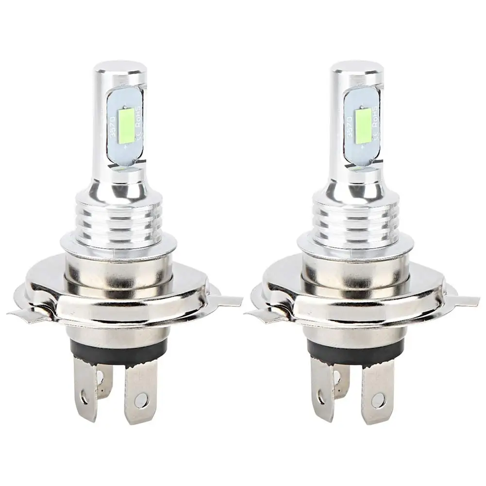 

2PCS H4 Car Headlight Headlamp Bulbs Conversion 80W 3570 2SMD 8000K Super Bright Car Headlight DC12-24V