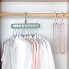 Складные вешалки для одежды с 9 отверстиями, сушилка для одежды, многофункциональная стойка, шкаф, органайзер, компактная вешалка для одежды