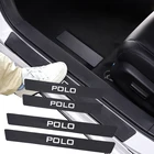 4 шт. автомобильные пороги из углеродного волокна наклейка на порог для VW Scirocco Jetta Beetle Golf GTD GTI Passat Polo Tiguan