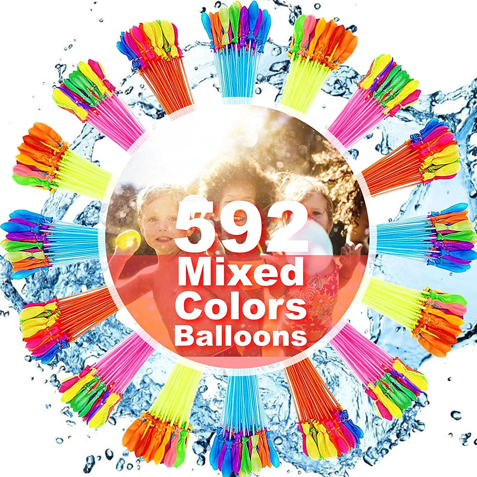 

Water Balloons For Kids Fast Fill 592 Balloons Summer Funny Party Games Kids Water Balloon Swimming Pool Outdoor Toy Balloon