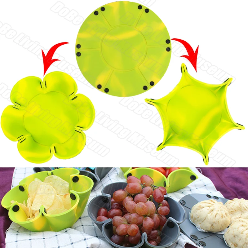 Новые силиконовые многоразовые тарелки фруктовое блюдо для закусок семена