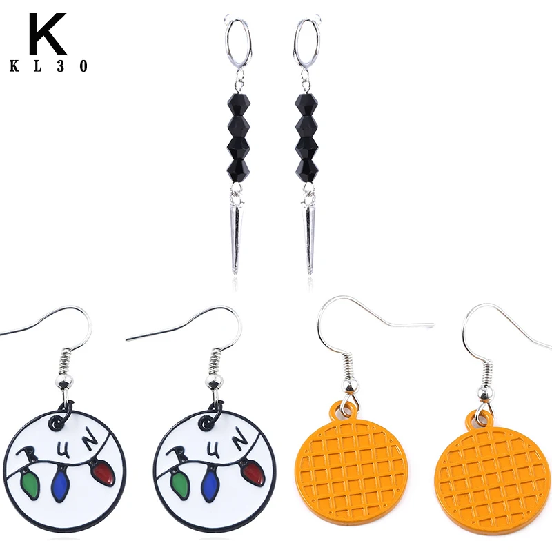 

KL 2020 Stranger Things Eardrop Earrings Billy Hargrove Earring Man Women Extravagant Jewelry Fashion Accessories