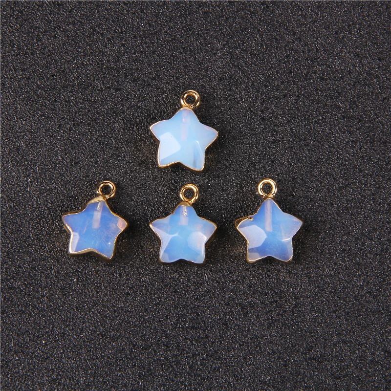 Подвеска из натурального камня в форме звезды ювелирный кулон агата и