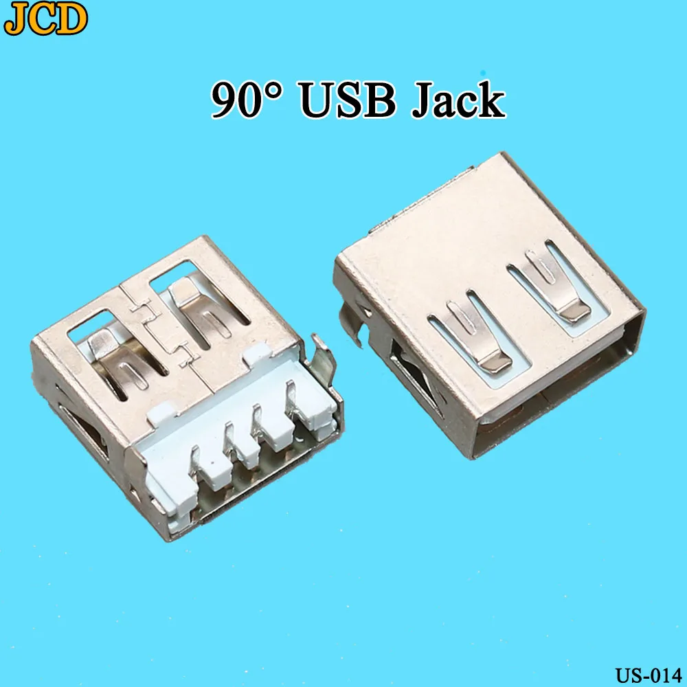 JCD 10Pcs/lot USB Type A Standard Port Female Solder Jacks Connector PCB Socket USB-A type 90 Degrees Rimless | Обустройство дома