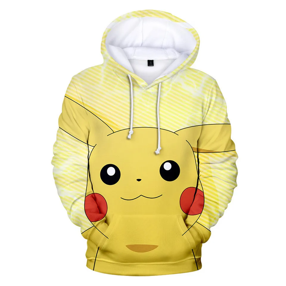 3-20 Years Hoodies Pokemon Umbreon Pikachu 3D Printed Hoodie Boys Girls Harajuku Sweatshirt Streetwear Jacket Coat Kids Clothes