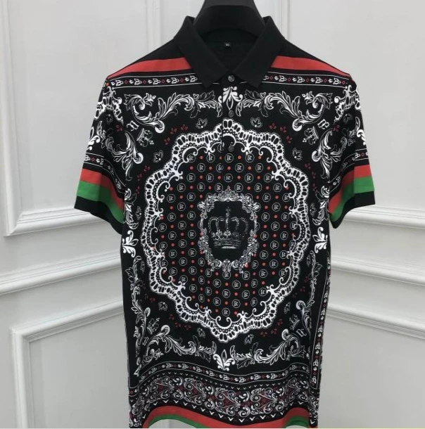 Футболка мужская с коротким рукавом повседневная дизайнерская тенниска в