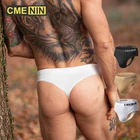 Трусы-танга мужские быстросохнущие, Шелковые Стринги, удобное нижнее белье для геев, джоки