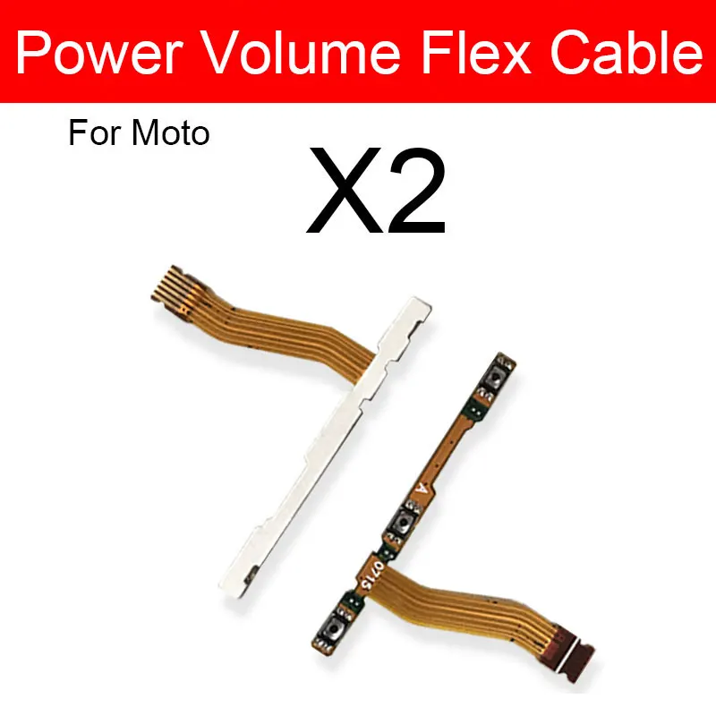 Шлейф кнопки питания громкости для Motorola Moto X2 X3 X Play Style Force Side Key Butoon Flex Ribbon Запасные