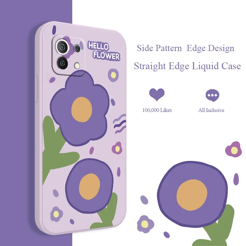 

Morning Glory Phone Case For Xiaomi Mi 11 lite Ultra 11i 10T 9T Pro Lite 10 10S 9 8 lite Pro Poco F2 X2 F3 Pro Soft Back Cover