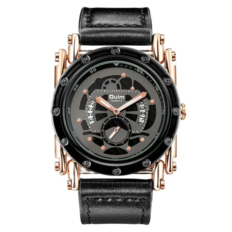 

Personality Steel Straight Men's Automatic Calendar Men's Quartz Watch Hollow Stereo Dial CoolStyleBest-sellingMen'sQuartz Watch