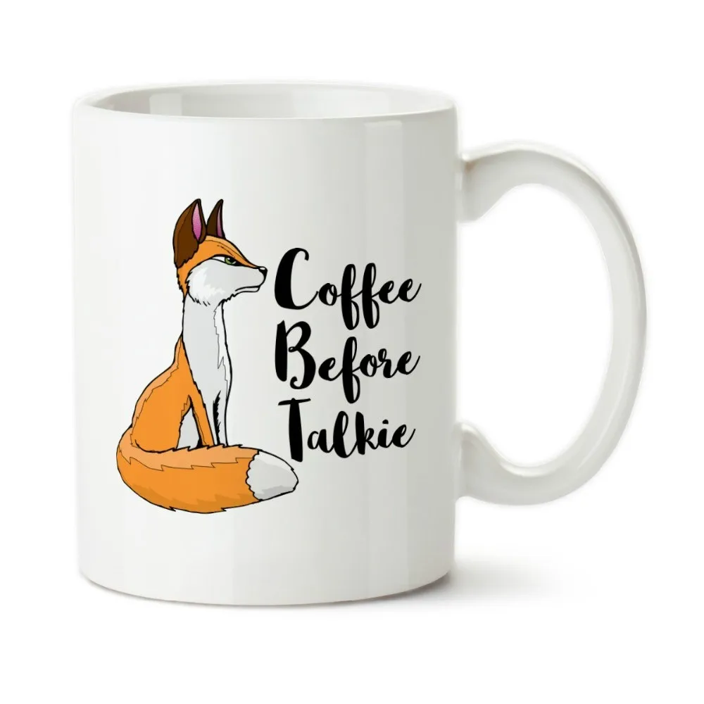 Лисички кружки молоко вино пиво чашки друг подарки кофейная чашка новинка