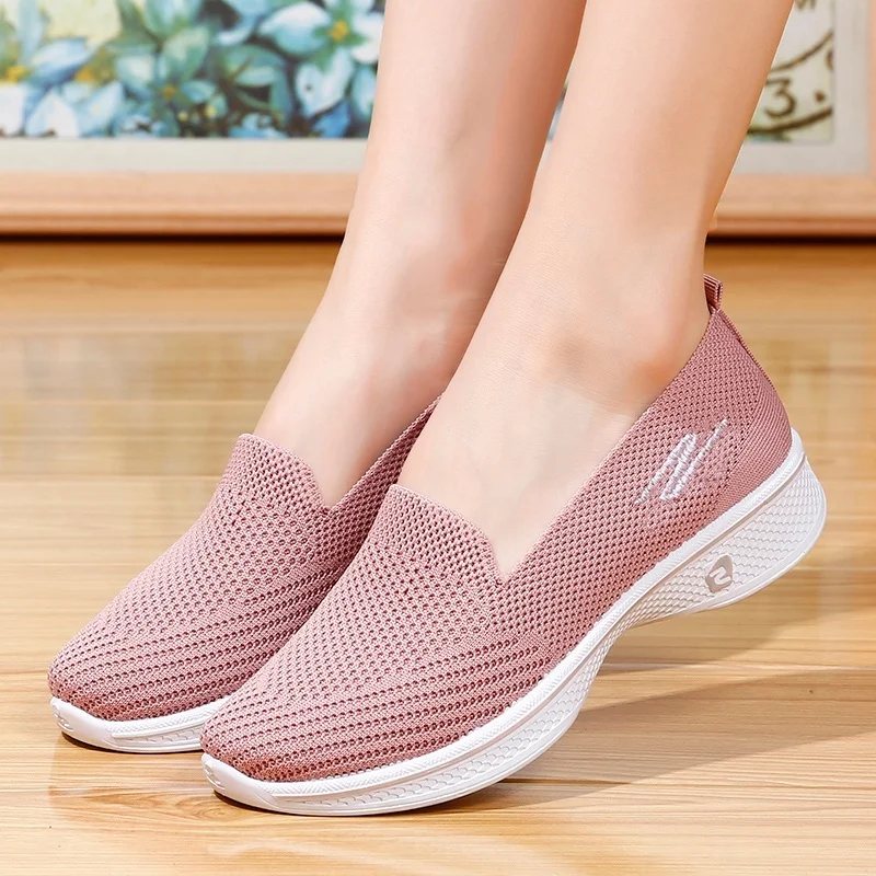 

New Women Fashion Flats Shoes Breathable Loafers Casual Sneaker Shoes Walking Shoes Yoga Shoes Zapatos De Mujer
