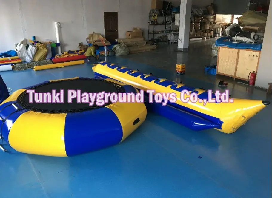 

inflatable surfing boats inflatable water sports game/inflatable floating boat/inflatable banana boat 6 seats